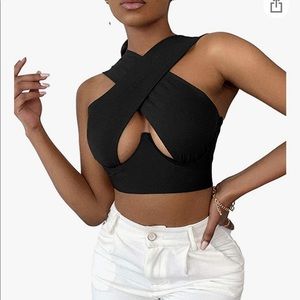 NWT black SHEIN crop top